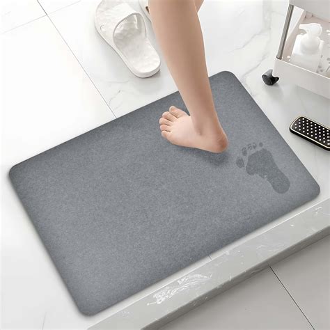 Danda Stone Bath Mat for Bathroom | Diatomaceous Earth Bath Mat Stone | Non-Slip Stone Dish ...