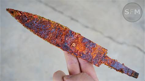 Restoration Antique Rusty Dagger Youtube