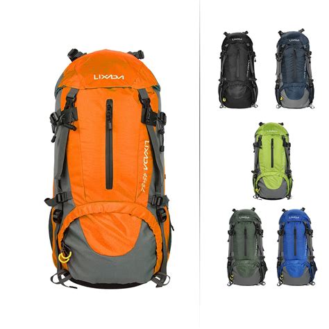 Lixada Mochila Deportiva De 50L Bolsa Impermeable Para Escalada Al Aire