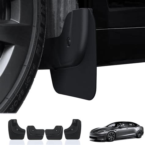 Amazon Mud Flaps For Tesla Model S 2024 2023 2022 Soft TPV Mud