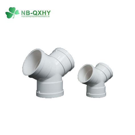 Wholesale PVC UPVC Drain Pipe Fitting Sewer Y Type Tee For Home China