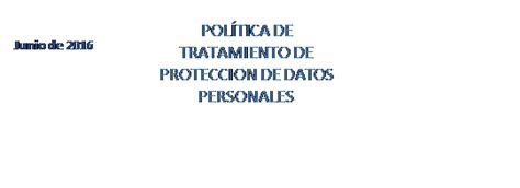 Cuadro De Texto Junio De Pol Tica De Tratamiento De Proteccion De