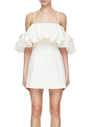 SIMKHAI Puff Detail Mini Dress Women Lane Crawford