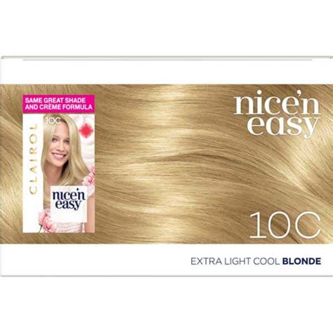 Clairol Nice N Easy Hair Dye C Extra Light Cool Blonde Hair Superdrug