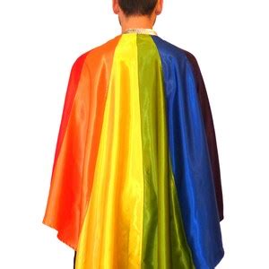 Lgbtq Gay Pride Flag Rainbow Cape Drag Queen Costume Outfit Gift Etsy