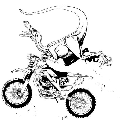 Dirt Bike Coloring Pages