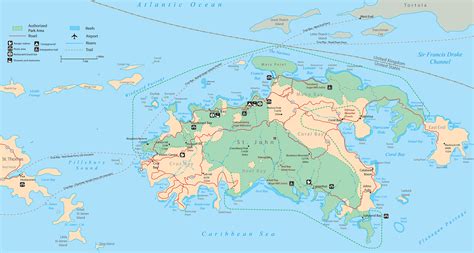 Map of Saint John - Virgin Islands