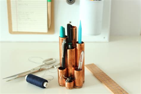 Make a DIY copper pipe desk tidy! - The Crafty Gentleman