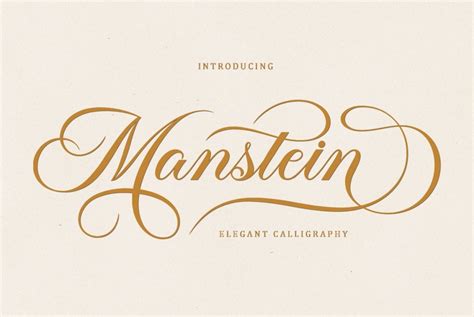 Manstein - Elegant Calligraphy - Design Cuts