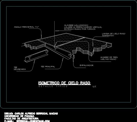 Suspended Ceiling DWG Detail For AutoCAD Designs CAD