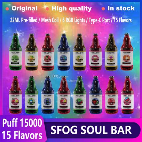 Sfog Puff Soul Bar K Vape Disposable Flavors Ml Prefilled