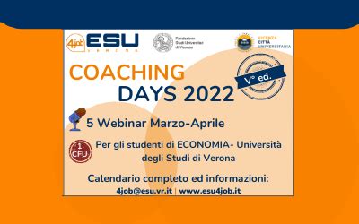 Coaching Days Webinar Marzo Aprile Esu Verona Esu Verona