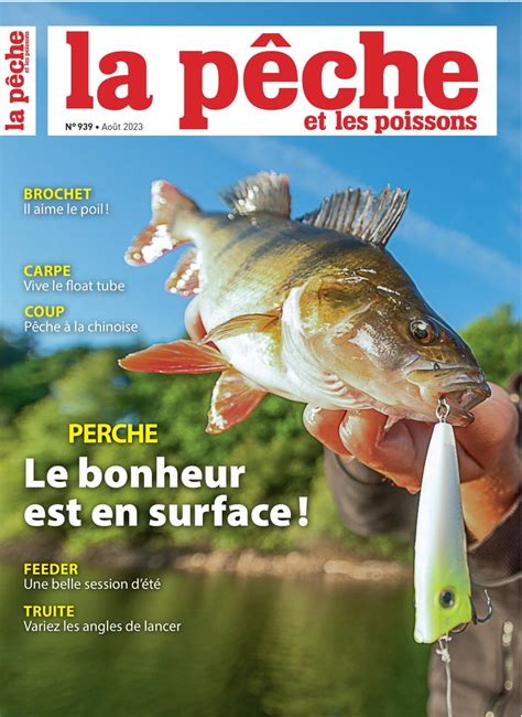 Gratuit les 1ères pages du n939 de La Pêche et les poissons août