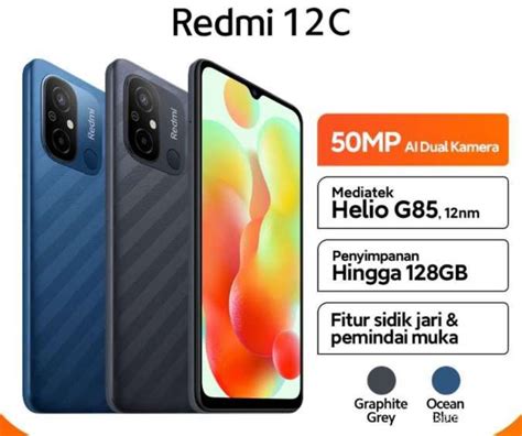 Spesifikasi Harga Hp Redmi C Helio G Kamera Mp Ram Gb Rp