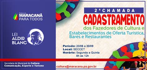 2ª CHAMADA PARA CADASTRO DOS FAZEDORES DE CULTURA Prefeitura