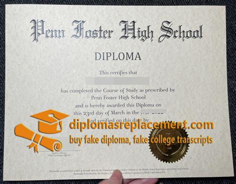 How To Get A Fake Online Penn Foster High School Diploma