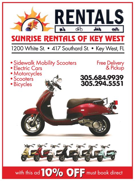 Sunrise Rentals | Key West / Florida Keys Money Saving Discount Coupons