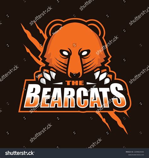 Bearcat Character Logo Sport Stock Vector (Royalty Free) 2209620301 ...