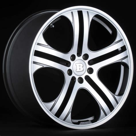 Brabus Monoblock Q Wheels In Titanium Full Face Polished Alloy