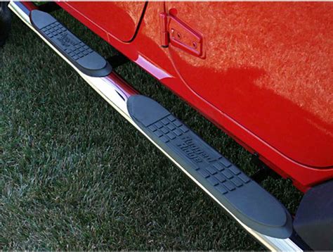 Rugged Ridge Stainless Oval Side Steps Realtruck