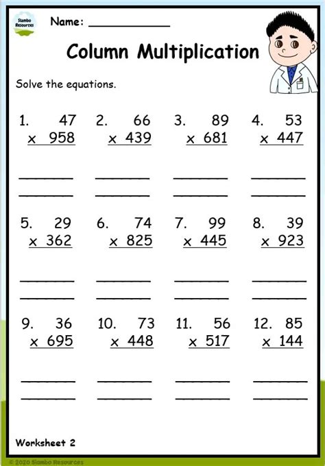 Grade 5 Multiplication Worksheets Decimal Multiplication Worksheets