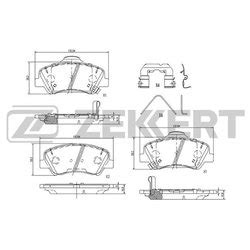 58101-H5A25 Hyundai-Kia Колодки тормозные передние Hyundai/Kia 58101H5A25