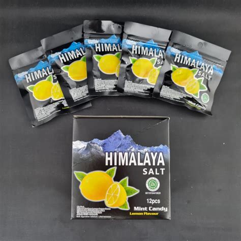 jual permen himalaya salt himalayan salt lemon mint big foot  pcs