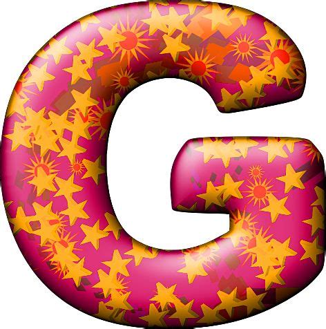 Presentation Alphabets Party Balloon Warm Letter G Alphabet Party