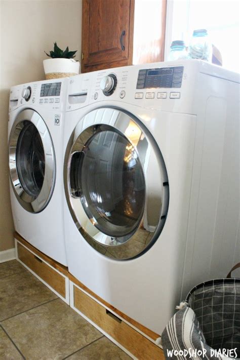 How to Build Your Own DIY Washer and Dryer Pedestal Stands