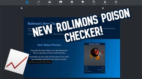 New Rolimon Item Poison Checker Youtube