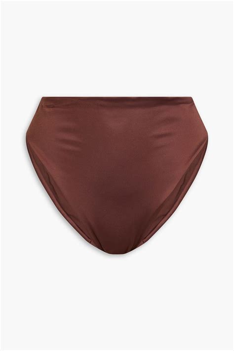 Form And Fold The 90 S Rise Bikini Briefs In Purple Lyst UK