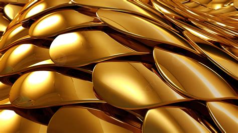 3d Render Of Luxurious Golden Texture Background Metallic Gold Golden