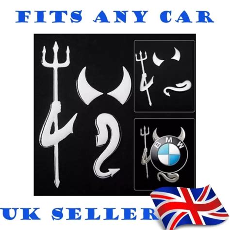 Vw Car Sticker Devil Horns Volkswagen Badge Decal Golf Beetle Polo T5