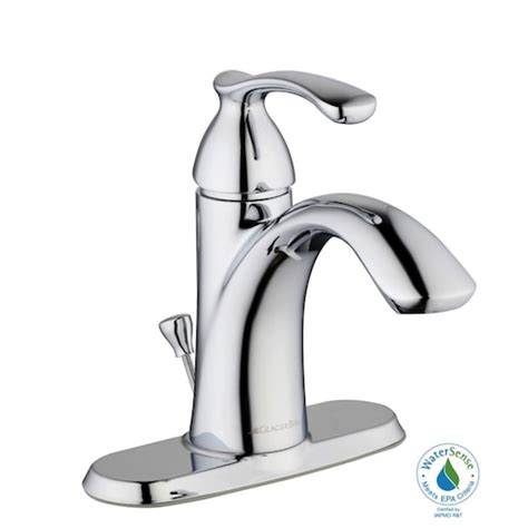 Glacier Bay 1500 Series 1-Handle Low Arc Bathroom Faucet with Lever Handle in Chrome | The Home ...