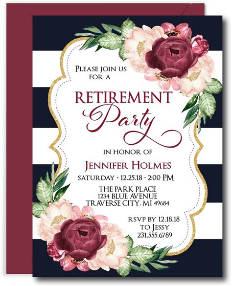 Free Retirement Invite Template