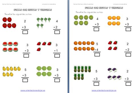 Pdf Ejercicios De Sumas Para Niños De Preescolar