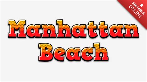 Manhattan Beach Text Effect Generator Textstudio