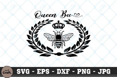 Queen Bee Svg Bee Queen Svg Bees Svg Bee Gráfico Por Mchcraft