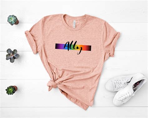 Lgbtqia Ally Shirt Gay Pride Shirt Ally T Shirt Lgbt Ally Etsy