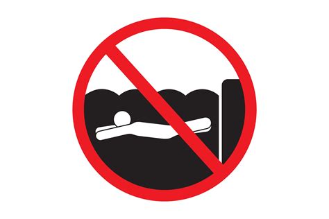 No Diving Sign Graphic by rasol.designstudio · Creative Fabrica