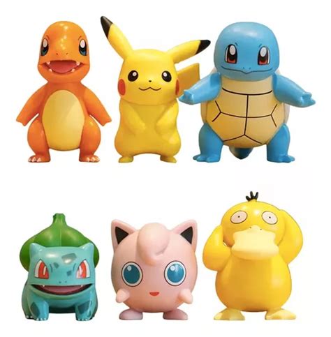 Set Figuras Pokemon Pikachu Charmander Squirtle Psyduck En Venta En