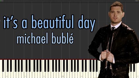 Its A Beautiful Day Michael Bublé Piano Tutorial Youtube