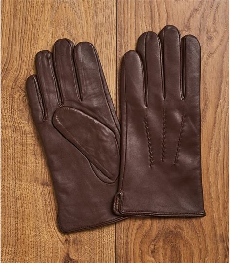 Marron Gants En Cuir Homme Woolover Fr