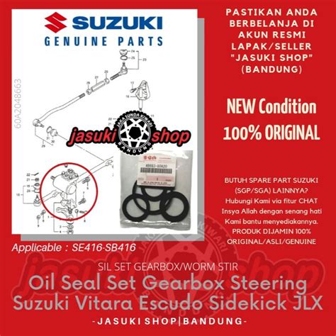 Jual Oil Seal Sil Set Steering Gearbox Worm Stir Suzuki Vitara Escudo