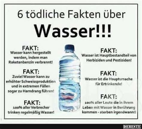 6 Tödliche Fakten über Wasser Lustige Bilder Sprüche Witze Echt