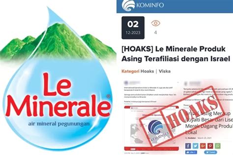 Kemkominfo Beri Penegasan Tudingan Le Minerale Produk Terafiliasi