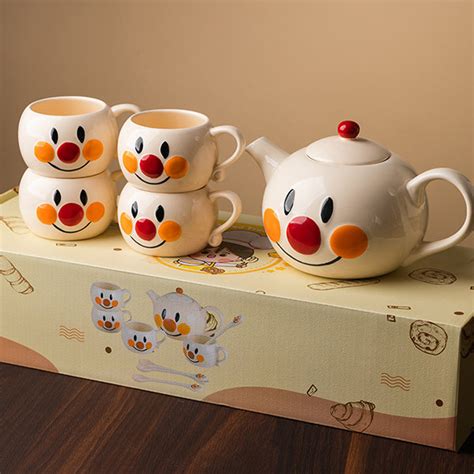 Creative Clown Tea Set Ceramic Teapot And Teacups From Apollo Box