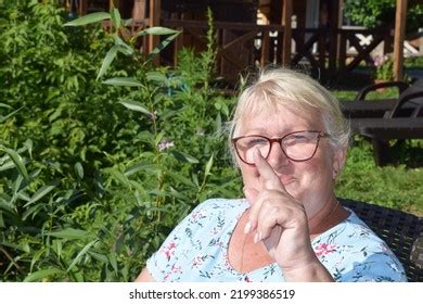 Portrait Elderly Blonde Woman Stock Photo Shutterstock