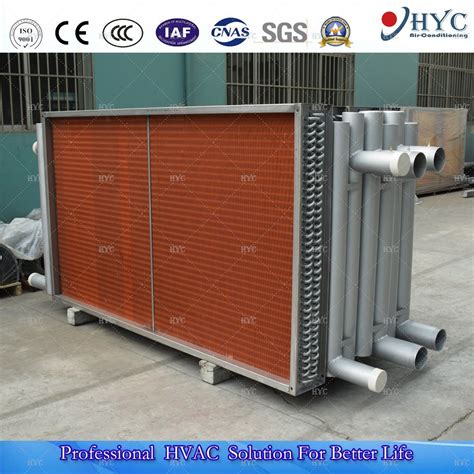 Stainless Steel Copper Tube Multi Rows Heat Exchanger Fins Coils