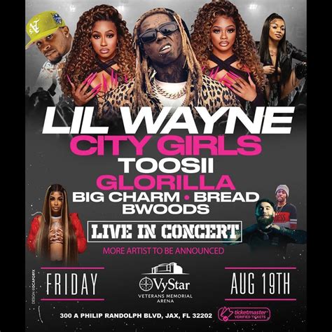 Lil Wayne City Girls Toosii And Glorilla Jacksonville Fl August